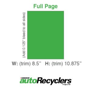 2026 Full Page - Canadian Auto Recyclers